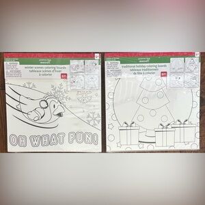 NWT  Creatology Christmas coloring boards bundle-16 pieces total Xmas 8”x8”
